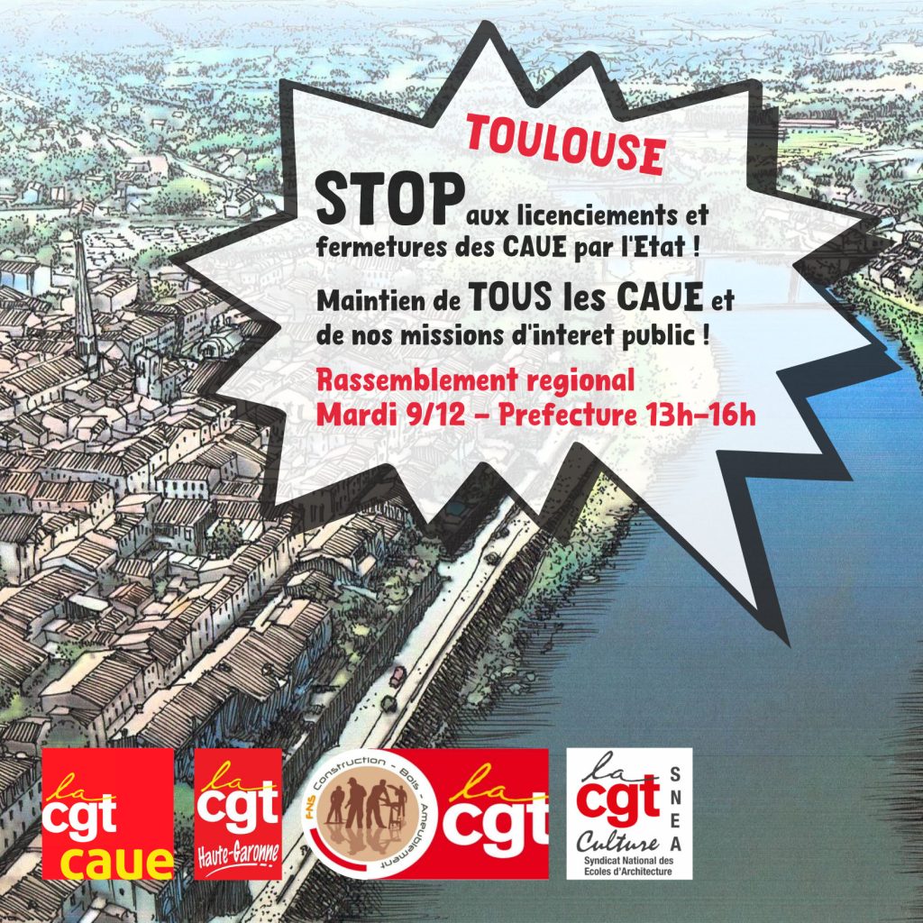 STOP AUX LICENCIEMENTS DANS LES CAUE 1000 EMPLOIS MENACES